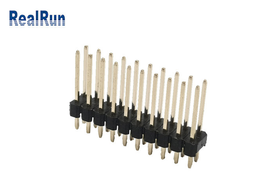 OEM del ODM 2,54 fila Pin Male recto del conector PA6T 2 del jefe del milímetro