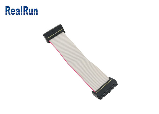 alambre plano del cable plano 2x10P de la cinta IDC de 2.54m m para subir al conector femenino del jefe de IDC