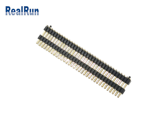 Varón 2X33p del flash 1.0m m Pin Header Connector SMT del oro de PA6T con el plástico del doble capa del poste