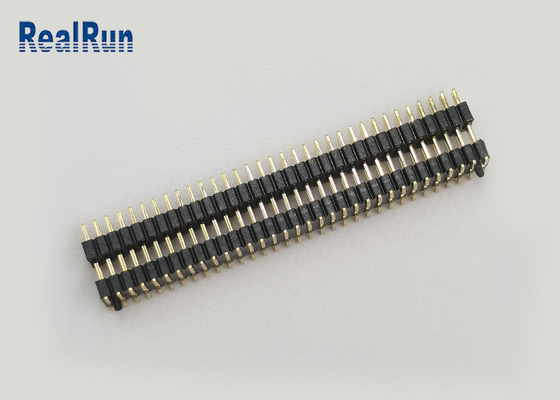 Varón 2X33p del flash 1.0m m Pin Header Connector SMT del oro de PA6T con el plástico del doble capa del poste