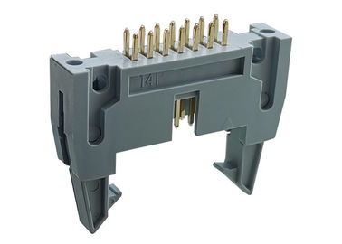 El Pin 14 cubrió resistencia de aislamiento material del flash PBT del oro del conector del jefe