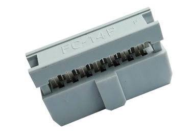 Hembra del zócalo del Pin IDC del equipamiento médico 14 2,54 milímetros de alambre para subir al conector
