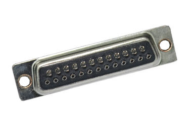 Tipo recto femenino zócalo de la soldadura del conector del SUBMARINO del DB D del negro de 25 Pin del DP