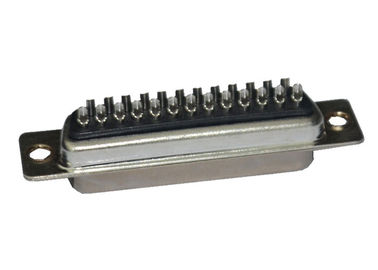 Tipo recto femenino zócalo de la soldadura del conector del SUBMARINO del DB D del negro de 25 Pin del DP