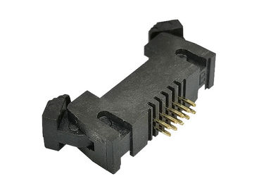 10 cable cubierto Pin de la echada del conector 1.27m m del jefe para subir al conector
