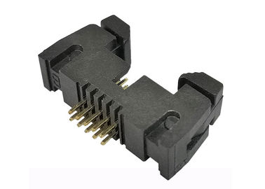 10 cable cubierto Pin de la echada del conector 1.27m m del jefe para subir al conector