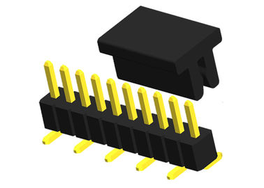 conector de ángulo recto del CASQUILLO PA6T de la fila del PWB de 0.75A SMT Pin Header 10P solo