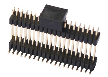 Tipo dual de SMT del conector del jefe del Pin de la fila
