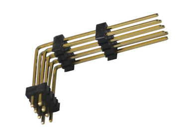 Conector 1.27m m del jefe del Pin del negro 8 plástico de ángulo recto del tipo tres de dos filas
