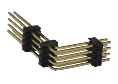 Conector 1.27m m del jefe del Pin del negro 8 plástico de ángulo recto del tipo tres de dos filas