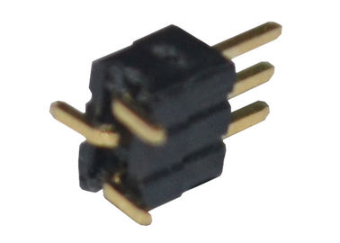 Tipo vertical de SMT del soporte del conector 1.27m m del jefe de la fila del Pin del plástico 3 solo
