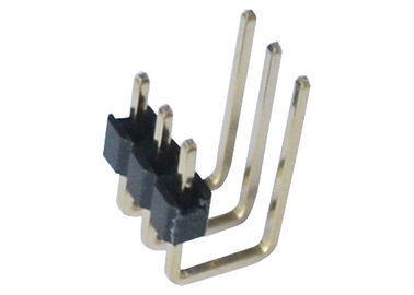 2.0m m 3 solo tipo plástico del grado U del jefe 90 del Pin de la fila del Pin del lado del conector