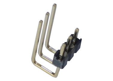 2.0m m 3 solo tipo plástico del grado U del jefe 90 del Pin de la fila del Pin del lado del conector