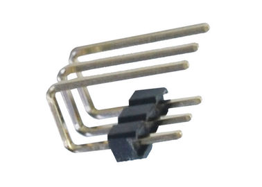 2.0m m 3 solo tipo plástico del grado U del jefe 90 del Pin de la fila del Pin del lado del conector