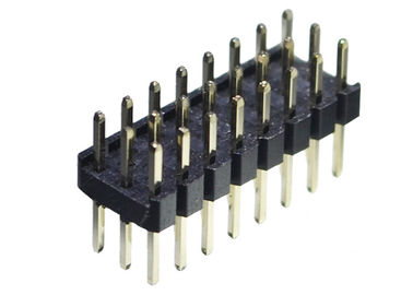 negro de la fila del conector tres del jefe del Pin 3x4 12 tipo de la INMERSIÓN de 180 grados para el PWB
