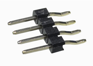 Tipo horizontal del solo de la fila 7 del Pin del jefe del negro 2,54 conector cuadrado de la echada