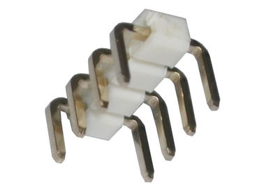 Tipo del grado U de la fila 90 de la echada 2.54m m del conector del jefe del Pin del blanco 4 solo