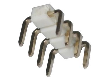 Tipo del grado U de la fila 90 de la echada 2.54m m del conector del jefe del Pin del blanco 4 solo