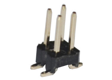 Conector dual del jefe de SMT de la fila de 4 Pin 2,54 milímetros del jefe de resistencia de aislamiento femenina