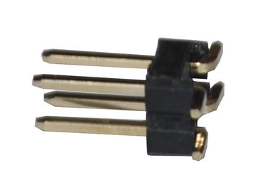 Conector dual del jefe de SMT de la fila de 4 Pin 2,54 milímetros del jefe de resistencia de aislamiento femenina