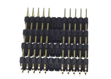 Cuatro fila plástica de la echada 36P tres de la CA 2.54m m de Pin Header Connector 500V