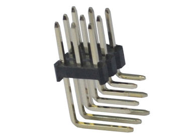 Conector de ángulo recto del jefe del Pin 2,54 milímetros