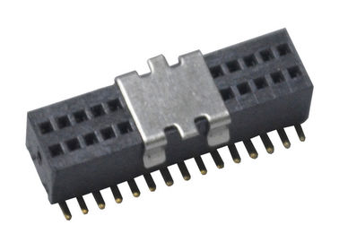 Conector hembra superficial del Pin de la fila 30 del doble del jefe del Pin del soporte con el tipo del CASQUILLO