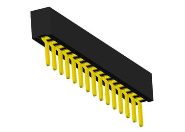 Tipo 15 fila derecho 1.0m m x 2.1m m de SMT del conector femenino del jefe del Pin sola