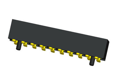 Derecho hembra del conector del jefe de 20 Pin tipo fila 1.0X2.1m m de 180 grados del doble
