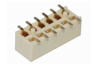12 tipo dual de SMT de la fila del PWB del conector del jefe del Pin de la echada femenina del conector 2.0m m