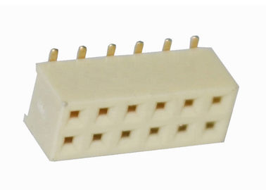 12 tipo dual de SMT de la fila del PWB del conector del jefe del Pin de la echada femenina del conector 2.0m m