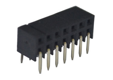 Protección del medio ambiente de la fila de la echada de ángulo recto dual del conector hembra 2.0m m
