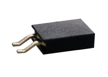 Tipo femenino conector horizontal de SMT del jefe de la sola fila negra de la echada de 2,0 milímetros