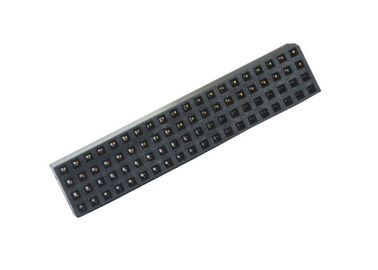 aleación de cobre de cuatro filas de 180 grados del Pin recto de 2.0m m del conector femenino del jefe