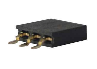 Conector femenino SMT horizontal del jefe de la sola fila conector de la echada de 2,54 milímetros
