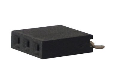 Conector femenino SMT horizontal del jefe de la sola fila conector de la echada de 2,54 milímetros