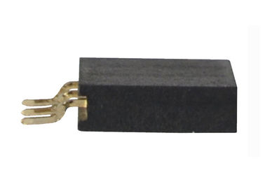 Conector femenino SMT horizontal del jefe de la sola fila conector de la echada de 2,54 milímetros