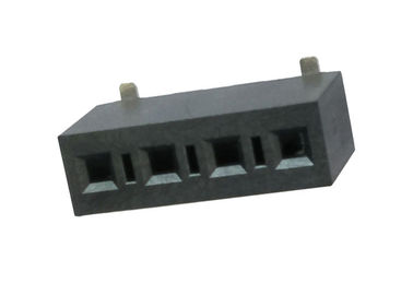 Tipo fila femenina de SMT del conector 3.96m m del jefe del Pin sola a través del plástico del agujero