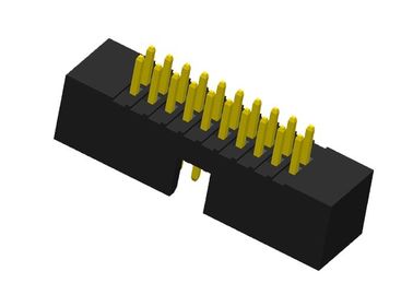 alambre superficial del soporte de 1.27m m para subir al flash del oro del conector filas de 180 grados dos