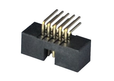Un tipo de ángulo recto flash del conector del jefe de la caja de la fila del oro del tablero del PWB