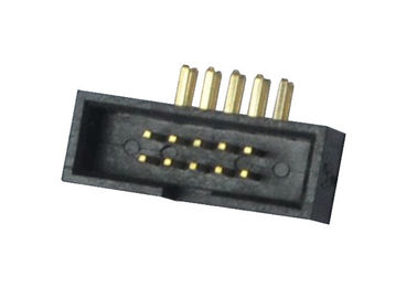 Un tipo de ángulo recto flash del conector del jefe de la caja de la fila del oro del tablero del PWB