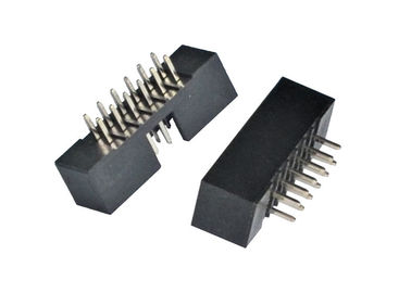 Zócalo recto del Pin de la echada 2x12 del grado 2.0m m del conector 180 del jefe de la caja del PWB de IDC