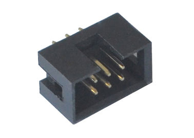 180 tipo recto del Pin de la echada 6 de la INMERSIÓN 2.54m m del conector del jefe de la caja del grado