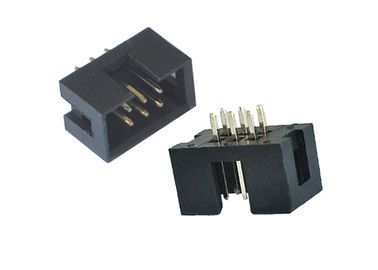 180 tipo recto del Pin de la echada 6 de la INMERSIÓN 2.54m m del conector del jefe de la caja del grado