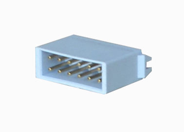 Caja recta de la INMERSIÓN 12 del Pin del conector azul del jefe tipo echada de 180 grados de 2.54m m