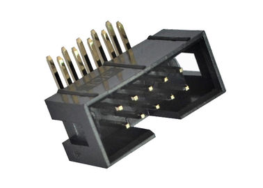 conector del jefe de la caja de 2.54m m 90 voltaje de Withstand de los pernos 500V del jefe del grado