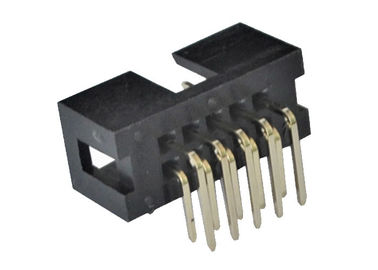 conector del jefe de la caja de 2.54m m 90 voltaje de Withstand de los pernos 500V del jefe del grado