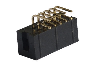 conector del jefe de la caja de 2.54m m 90 voltaje de Withstand de los pernos 500V del jefe del grado