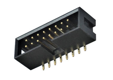 Tipo masculino PBT de SMT de la echada del conector 2.54m m del jefe de la caja/material de aislador de PA6T