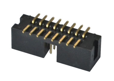 Tipo masculino PBT de SMT de la echada del conector 2.54m m del jefe de la caja/material de aislador de PA6T